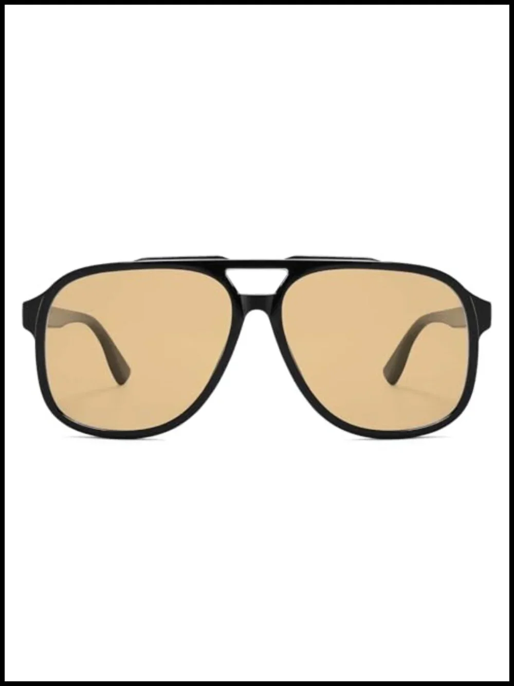 Retro Polarized Square Aviator Sunglasses Oversized UV400 Protection Unisex